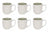 Ensemble de mugs Cookinglife - Mugs a cafe - Mos Vert - 390 ml - 6 pièces