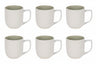 Ensemble de mugs Cookinglife - Mugs a cafe - Mos Vert - 390 ml - 6 pièces