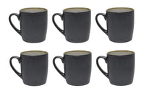 Ensemble de mugs Cookinglife - Mugs à café - Nola Gris Chaud - 350 ml - 6 pièces