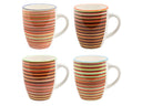 Ensemble de mugs Cookinglife - Mugs à café - Rhythm & Lines - 340 ml - 4 pièces