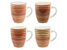 Ensemble de mugs Cookinglife - Mugs à café - Rhythm & Lines - 340 ml - 4 pièces