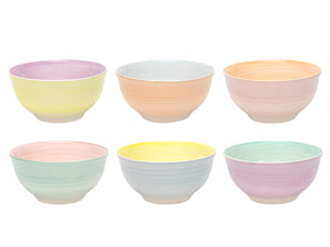 Ensemble de bols Cookinglife - en grès - Pastel Harmony - Ø 12 cm - 6 pièces