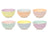 Ensemble de bols Cookinglife - en grès - Pastel Harmony - Ø 12 cm - 6 pièces