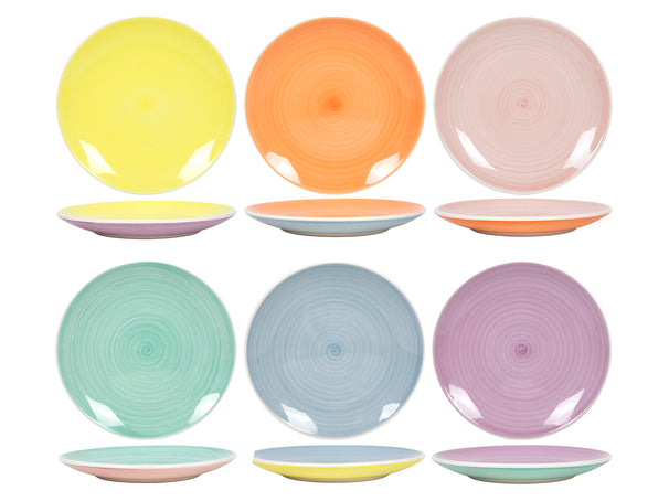 Set de assiettes Cookinglife - Petit-déjeuner - Pastel Harmony - 19cm - 6 pièces