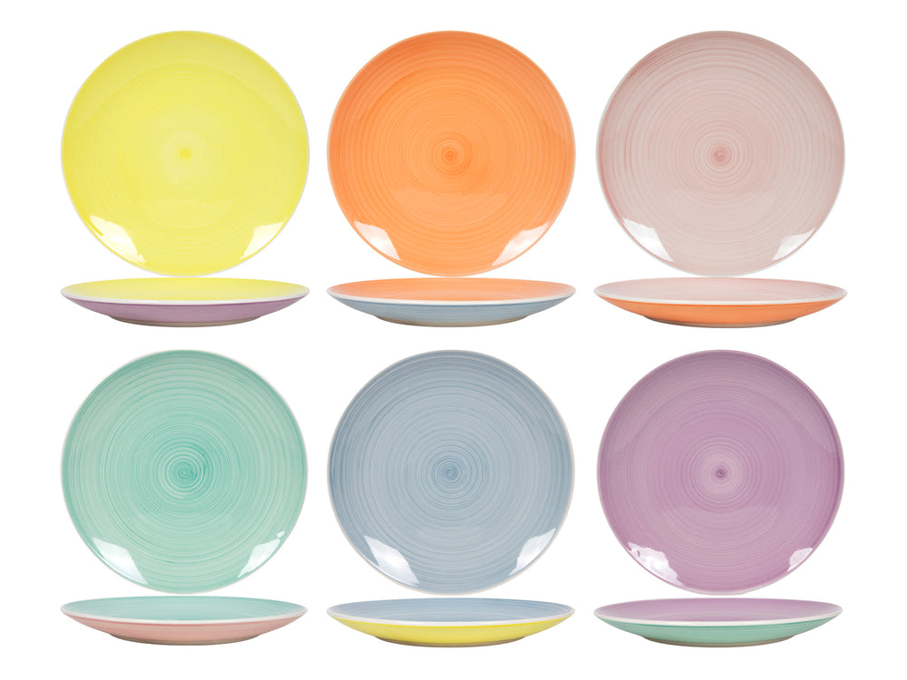 Set d'assiettes Cookinglife - à dîner - Pastel Harmony - ø 26,5 cm - 6 pièces