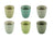 Ensemble de tasses Cookinglife - Tasses à café - Délice Vert - 350 ml - 6 pièces
