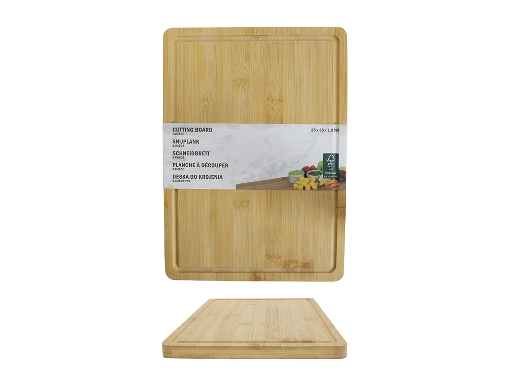 Planche à découper Cookinglife - Avec rigole à jus - 25 x 35 x 1,8 cm