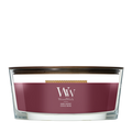 Bougie Parfumée WoodWick Ellipse Dark Cherry - 9 cm / 19 cm - Bougie en Verre - Mèche en Bois