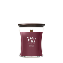 Bougie parfumée WoodWick Medium Wood Smoke - 11 cm / ø 10 cm - Bougie parfumée en verre - Mèche en bois