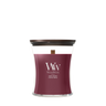 Bougie parfumée WoodWick Medium Wood Smoke - 11 cm / ø 10 cm - Bougie parfumée en verre - Mèche en bois