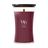 Bougie Parfumée WoodWick Large Dark Cherry - 18 cm / ø 10 cm - Bougie Parfumée en Verre - Mèche en Bois