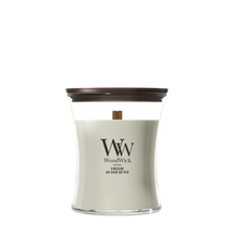 Bougie Parfumée WoodWick Medium Fireside - 11 cm / ø 10 cm - Bougie Parfumée en Verre - Mèche en Bois
