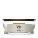 Bougie Parfumée WoodWick Ellipse Fireside - 9 cm / 19 cm - Bougie Parfumée en Verre - Mèche en Bois