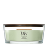 Bougie Parfumée WoodWick Ellipse Matcha Zest - 9 cm / 19 cm - Bougie Parfumée en Verre - Mèche en Bois