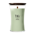 Bougie Parfumée WoodWick Grande Matcha Zest - 18 cm / ø 10 cm - Bougie Parfumée en Verre - Mèche en Bois