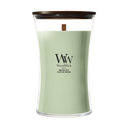 Bougie Parfumée WoodWick Grande Matcha Zest - 18 cm / ø 10 cm - Bougie Parfumée en Verre - Mèche en Bois