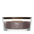Bougie parfumée WoodWick Ellipse Iris Woods - 9 cm / 19 cm - Bougie parfumée en verre - Mèche en bois