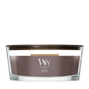 Bougie parfumée WoodWick Ellipse Iris Woods - 9 cm / 19 cm - Bougie parfumée en verre - Mèche en bois