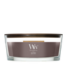 Bougie parfumée WoodWick Ellipse Iris Woods - 9 cm / 19 cm - Bougie parfumée en verre - Mèche en bois