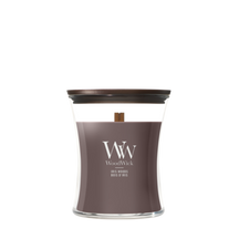 Bougie Parfumée WoodWick Medium Iris Woods - 11 cm / ø 10 cm - Bougie Parfumée en Verre - Mèche en Bois