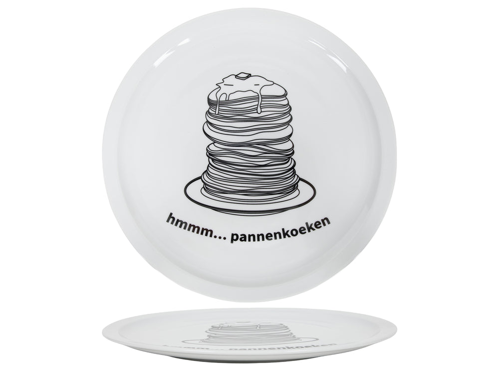 Ensemble d'assiettes à crêpes Cookinglife - en porcelaine - ø 30 cm - 6 pièces