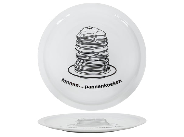 Ensemble d'assiettes à crêpes Cookinglife - en porcelaine - ø 30 cm - 6 pièces