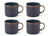 Set de tasses à café Cosy & Trendy - Senseo - Quintana Blue - 220 ml - 4 pièces