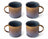 Ensemble de mugs Cosy & Trendy - Mugs à café - Quintana Blue - 450 ml - 4 pièces