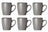Ensemble de mugs Cosy & Trendy - Mugs à café - Speckle Gris - 350 ml - 6 pièces