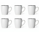 Set de mugs Cosy & Trendy - Mugs à café - Speckle Blanc - 350 ml - 6 pièces