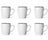 Set de mugs Cosy & Trendy - Mugs à café - Speckle Blanc - 350 ml - 6 pièces