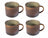 Ensemble de mugs Cosy & Trendy - Mug a cafe - Quintana Green - 450 ml - 4 pieces