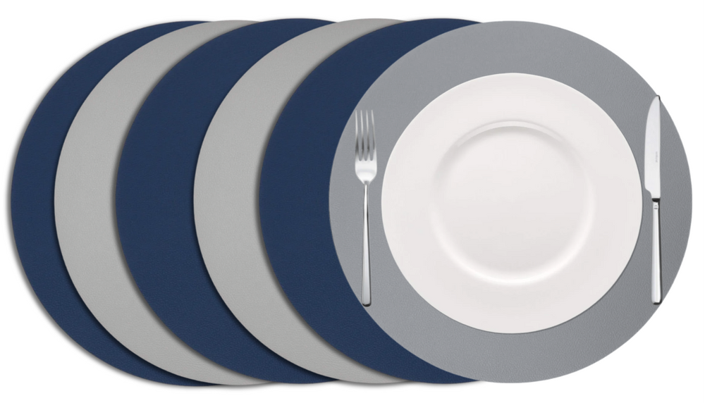 Set de sets de table Cookinglife - Double face - Placemats - Ø 38 cm - 6 pièces
