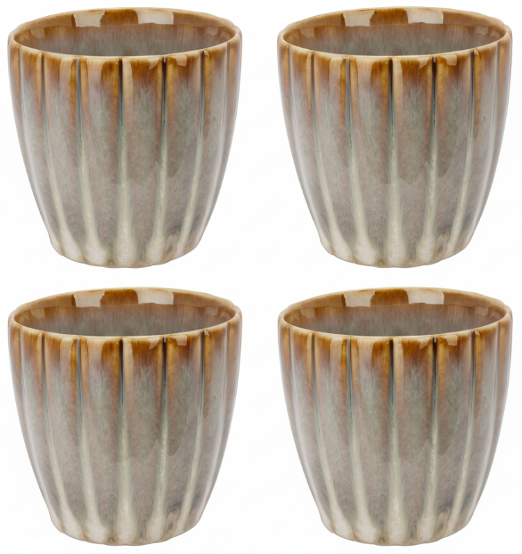 Tasses à café Cosy & Trendy Astera Pearl Beige - 240 ml - 4 pièces