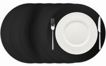Set de sets de table Cookinglife - en cuir vegan - Placemats - Ø38 cm - 6 pièces