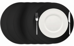 Set de sets de table Cookinglife - en cuir vegan - Placemats - Ø38 cm - 6 pièces