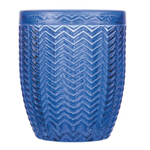 Villa d'Este Home Verre à eau Géométrie Océan - Bleu - 350 ml - 6 pièces