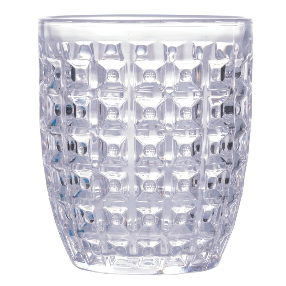 Villa d'Este Home Verre à eau Géométrie Océan - Bleu - 350 ml - 6 pièces