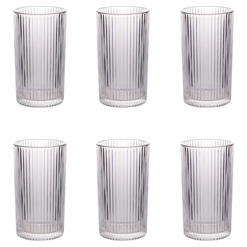 Villa d'Este Home Verre à eau Cylinder - Transparent - 405 ml - 6 pièces