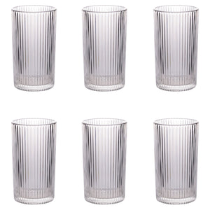 Villa d'Este Home Verre à eau Cylinder - Transparent - 405 ml - 6 pièces