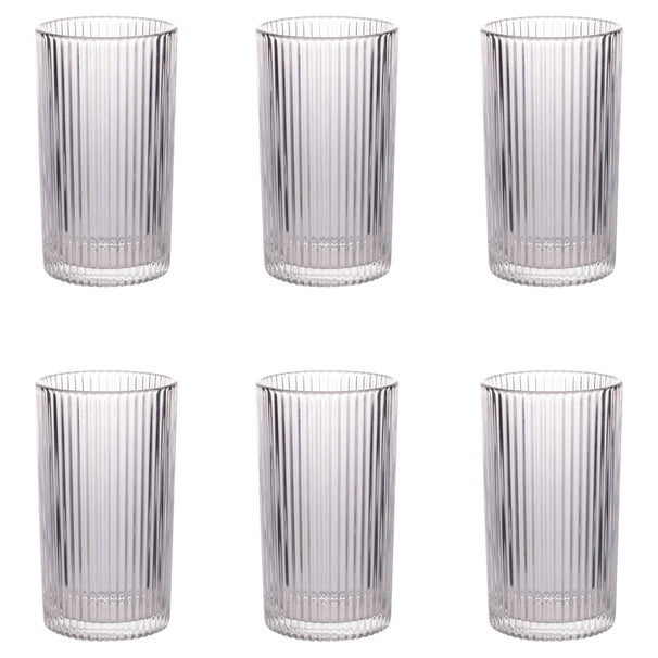 Villa d'Este Home Verre à eau Cylinder - Transparent - 405 ml - 6 pièces