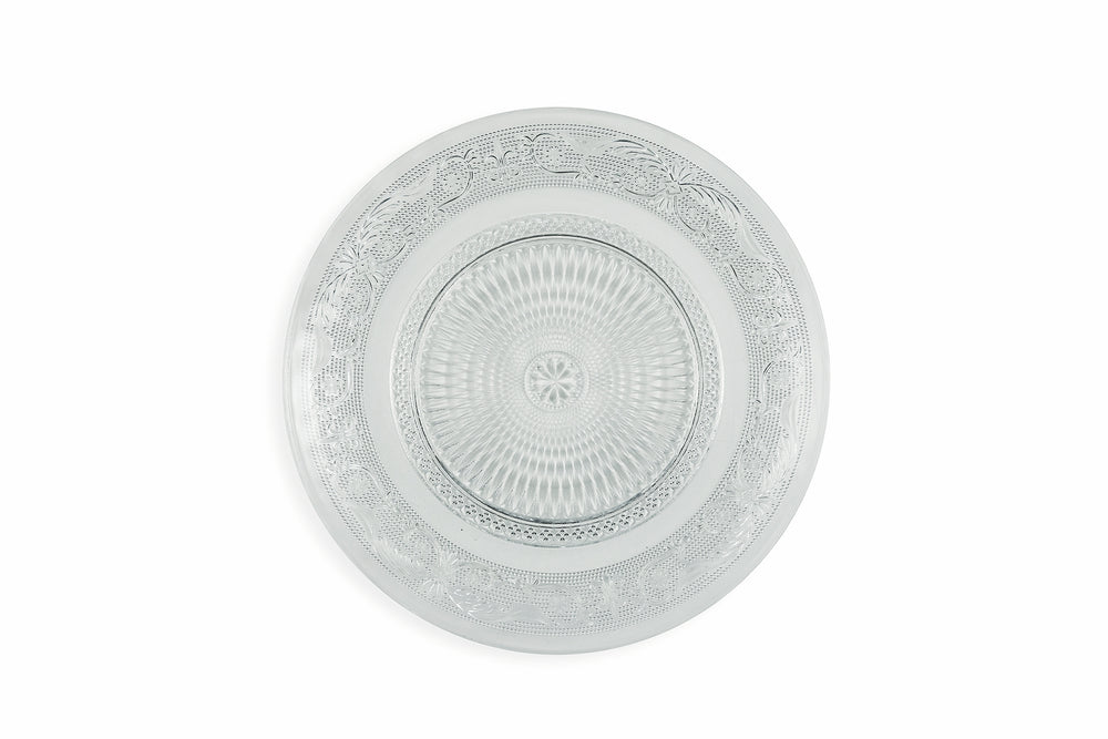 Service de table Villa d'Este Home Imperial en verre 18 pièces / 6 personnes - 6 assiettes à dîner, 6 assiettes à petit-déjeuner et 6 assiettes creuses