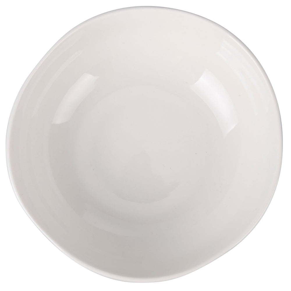 Service de table Villa d'Este Home Wave Blanc Porcelaine 18 pièces / 6 personnes - 6 assiettes à dîner, 6 assiettes à petit-déjeuner et 6 assiettes creuses