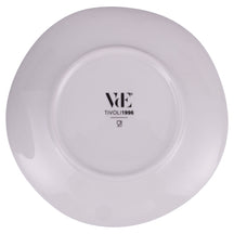 Service de table Villa d'Este Home Wave Blanc Porcelaine 18 pièces / 6 personnes - 6 assiettes à dîner, 6 assiettes à petit-déjeuner et 6 assiettes creuses