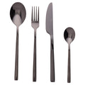 Villa d'Este Home Set de couverts Stylo - Noir - 24 pièces / 6 personnes
