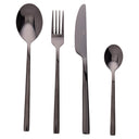 Villa d'Este Home Set de couverts Stylo - Noir - 24 pièces / 6 personnes