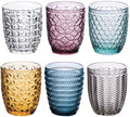 Villa d'Este Home Verres à eau Géométrie Multicolore - 300 ml - 6 pièces