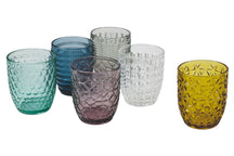 Villa d'Este Home Verres à eau Géométrie Multicolore - 300 ml - 6 pièces