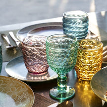 Villa d'Este Home Verres à eau Géométrie Multicolore - 300 ml - 6 pièces