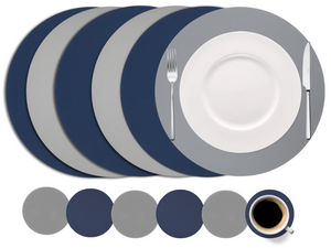 Ensemble de sets de table Cookinglife - Rond - sous-verres - Ø38 cm - 12 pièces